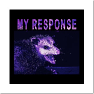 Purple Possum Response Posters and Art